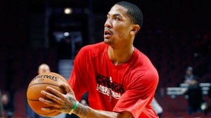 Derrick Rose has been participating in 5-on-5 drills with the Bulls in his recovery from a torn ACL. (Photo courtesy of espn.com)