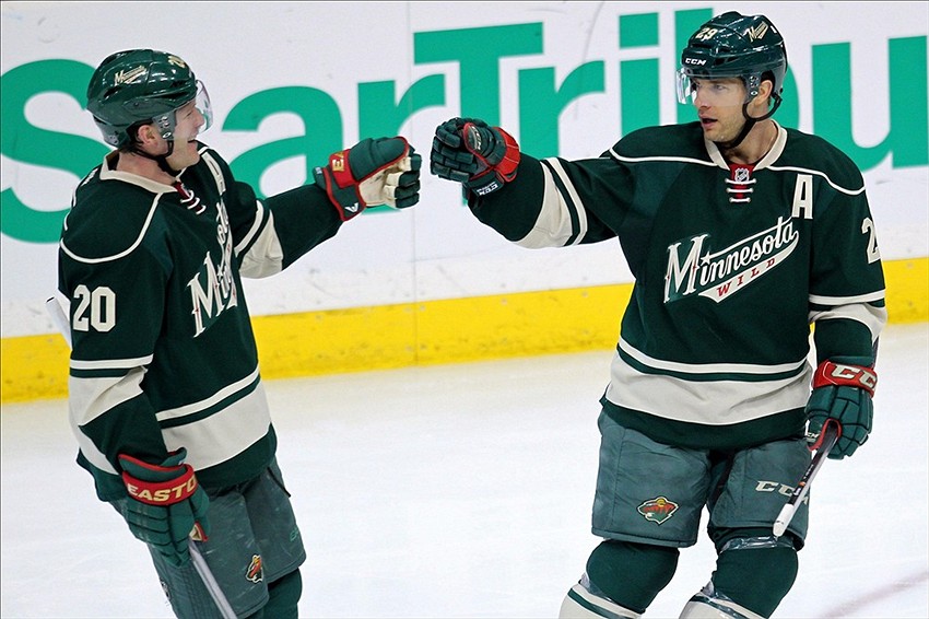 Zach Parise and Ryan Suter introduced as members of Minnesota Wild
