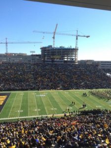 Iowa pays tribute to America Needs Farmers with an annual card stunt, but it was a little lackluster  in 2014.