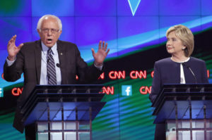 The Bernster and Hilldawg duke it out. (photo via: salon.com)