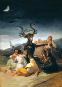 Another painting of Francisco Goya's from 1789 entitled "Witches' Sabbath"