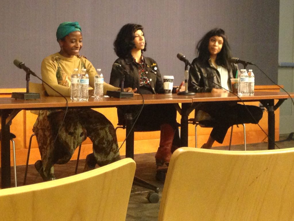 Black Art/White Space Left to right: Alea Adigweme, Monica Martin, Adia Victoria