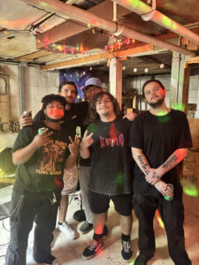 Spin Art Band poses for group photo