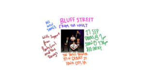 A poster for a show.